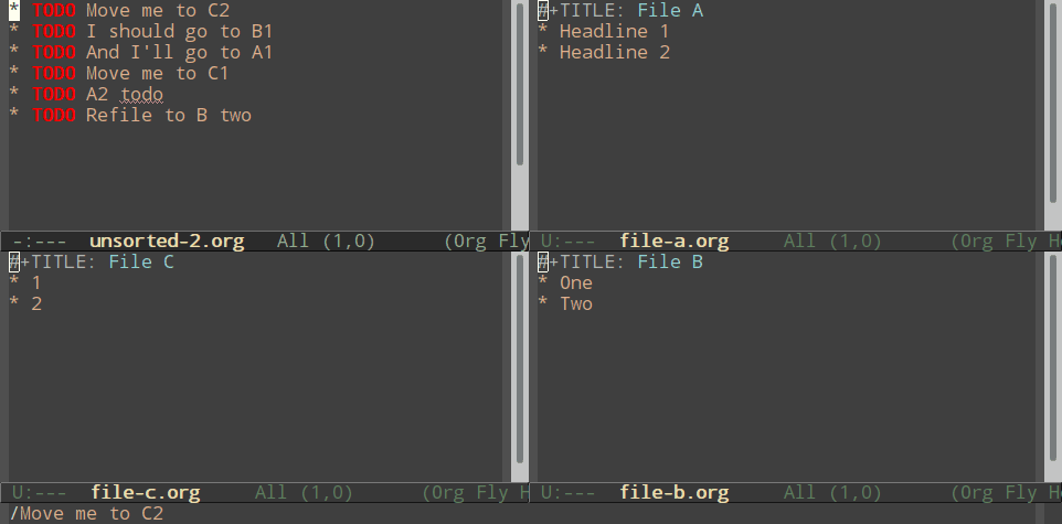 Refiling with a nested hydra