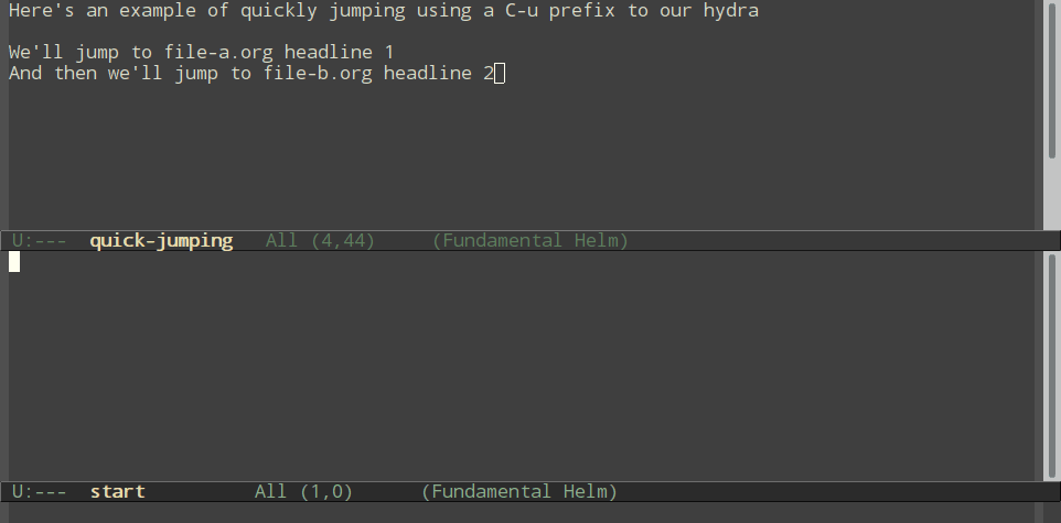 Quickly jump with our hydra